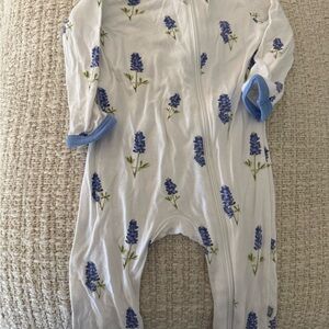 Kyte BABY Blue Floral Kids One Piece
